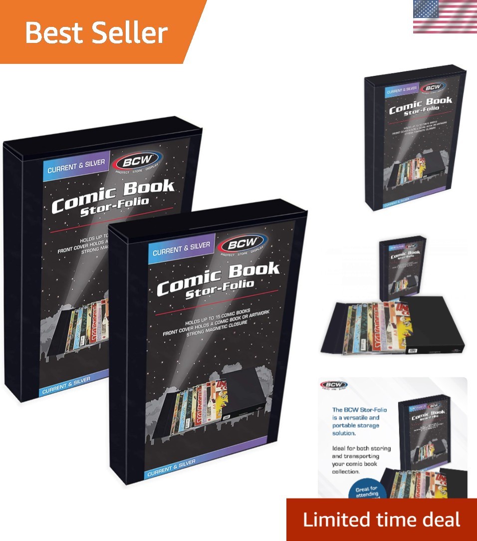 Comic Book Stor-Folio – 2 Pack | Comic Book Travel Case for Current & Silver ...