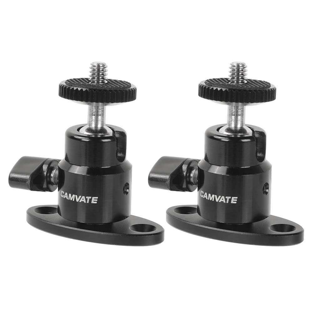 2x CAMVATE Wall Ceiling Mount with 1/4" Mini Ball Head for Surveillance Camera