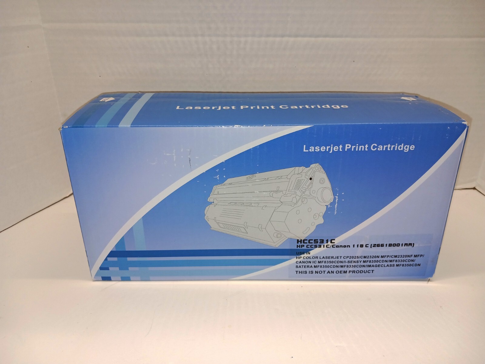 Laserjet Print Cartridge CC531C/118C Cyan for HP CC531 **NEW IN BOX**
