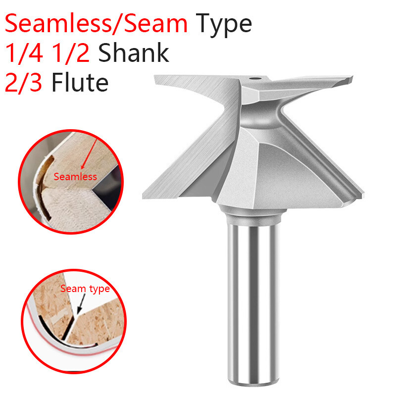 Seamless/Seam Type Arc Bending Integrated Router Bits Woodworking Milling Cutter