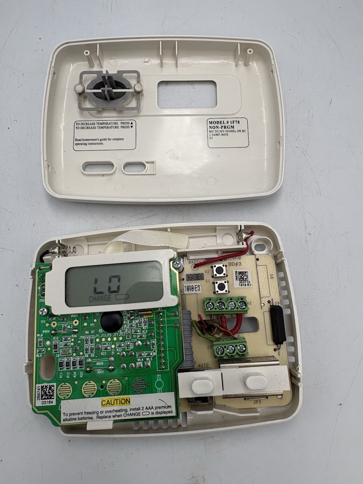Emerson 1F78 Thermostat Non Programmable Digital Tested Works