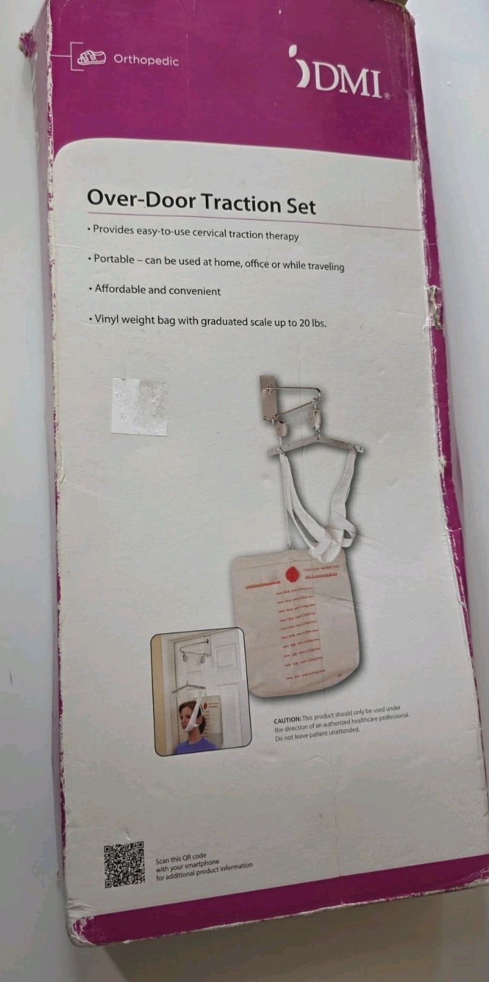 New DMI Over Door Cervical Traction Neck Spine Physical Therapy Complete Free
