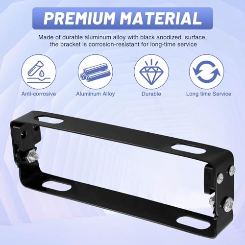 Motorcycle License Plate Bracket: 180-Degree Adjustable License Plate Flipper