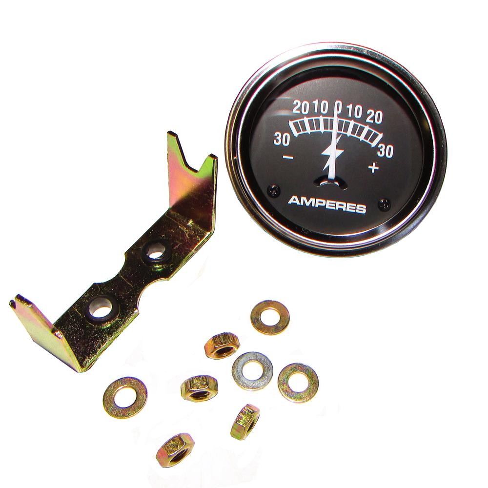 Chrome Amp Meter (30-0-30) Fits Ford/New Holland Replaces A0NN10670A-GAUGE