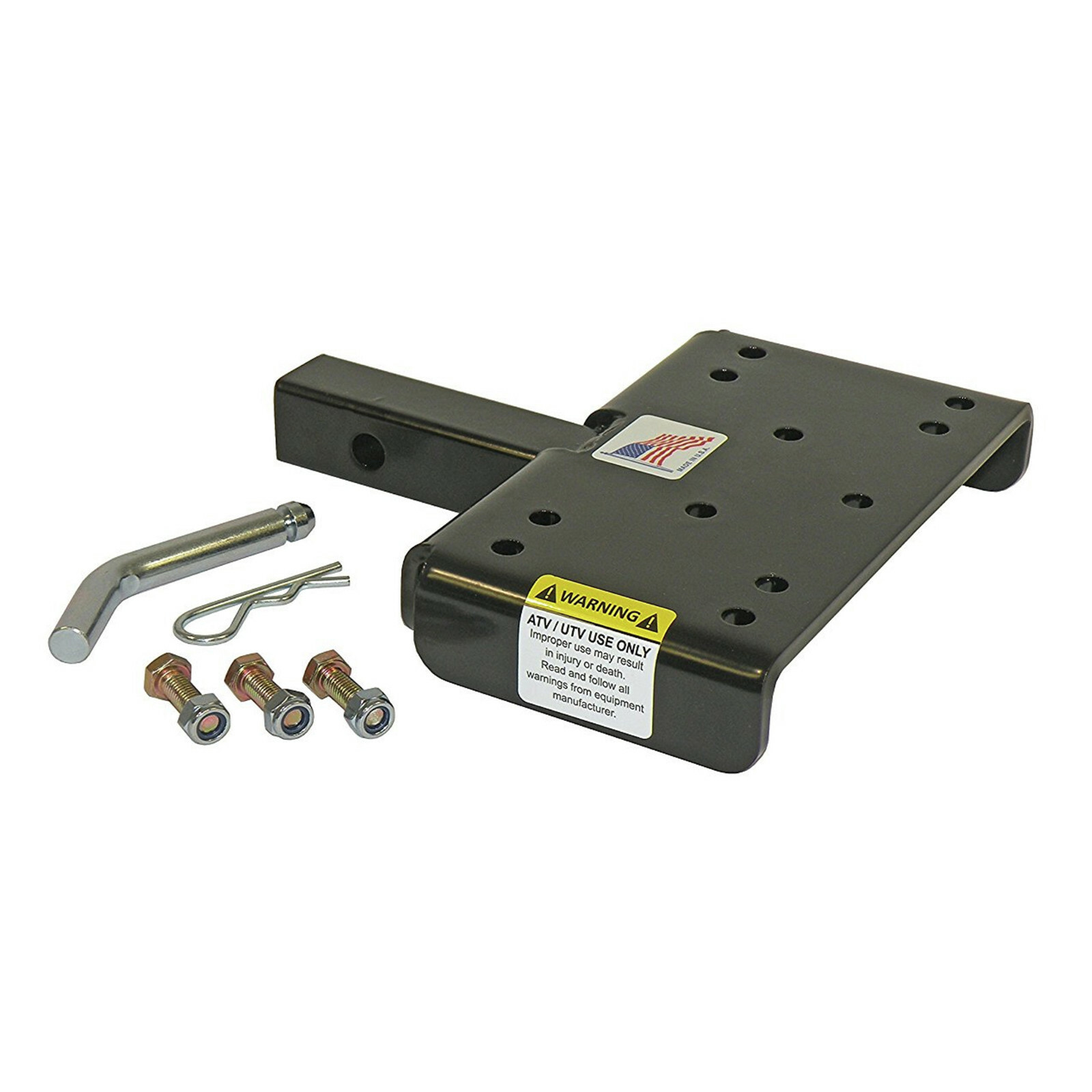 ATV/UTV Winch Mounting Plate For 1-1/4 Inch Receivers - Made In U.S.A.