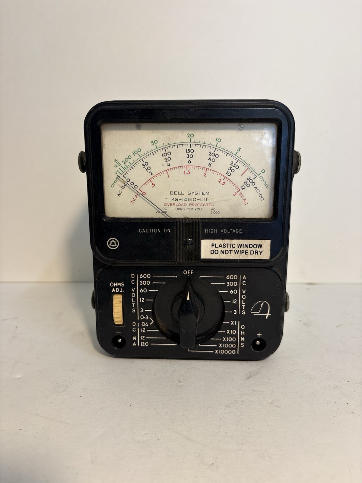 Vintage Bell System KS-14510-L11 Analog Multimeter Volt Ohm Meter VOM Working