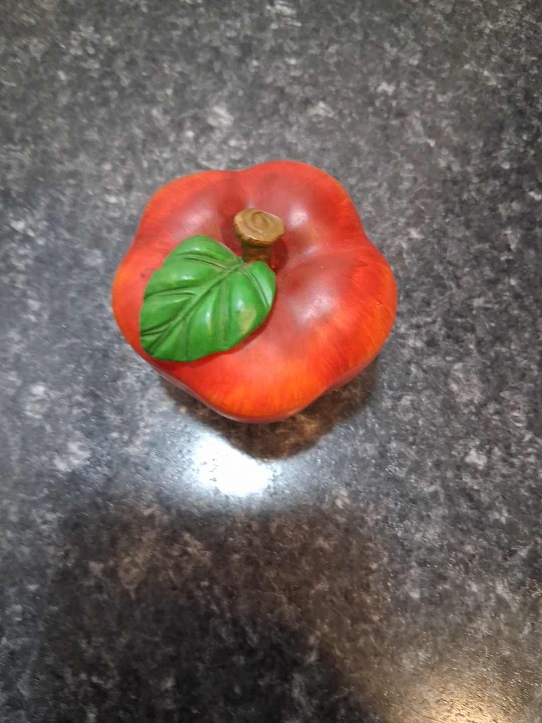 Red Apple Trinket Box 3"