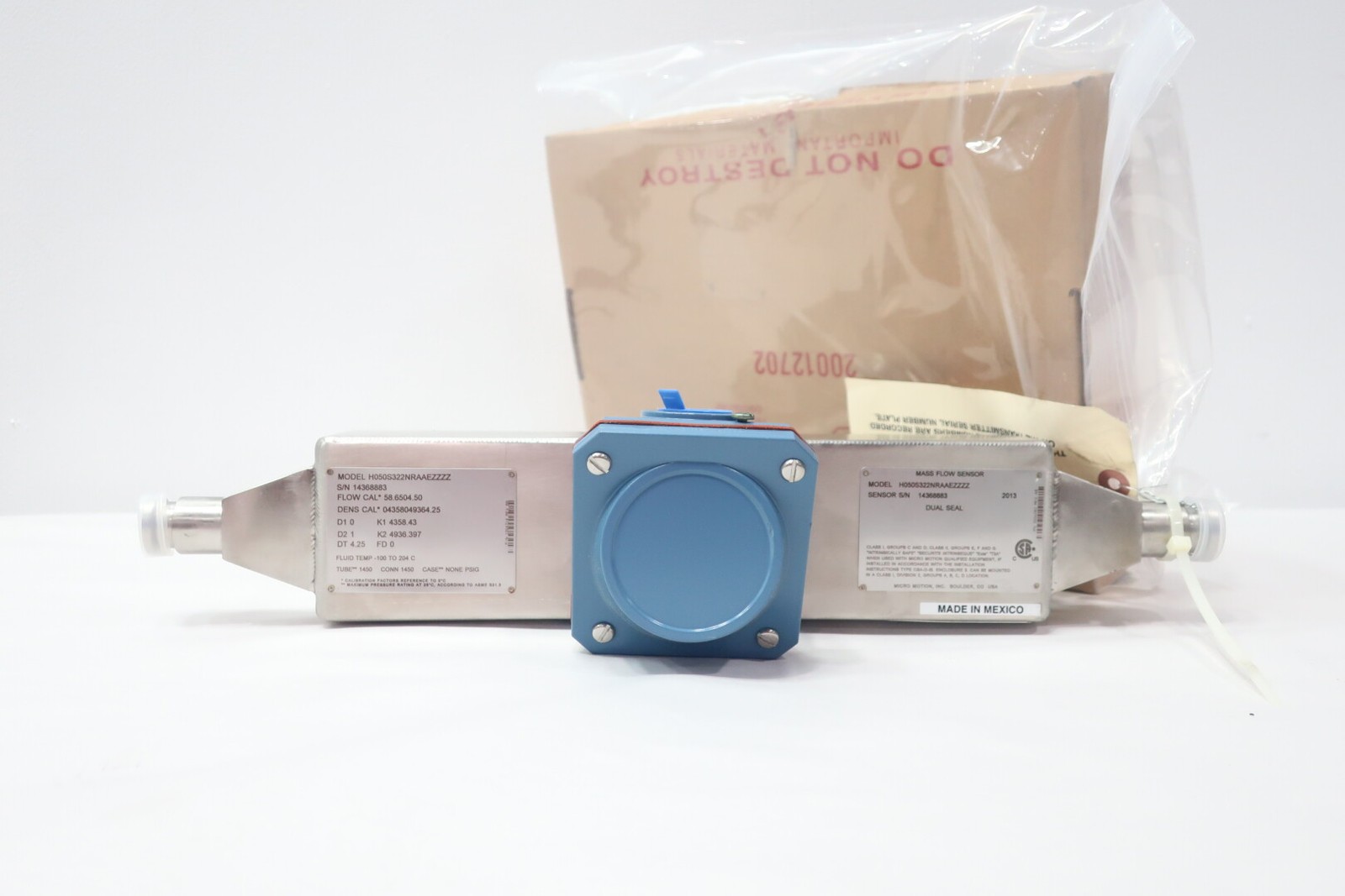 Micro Motion H050S322NRAAEZZZZ Mass Flow Sensor