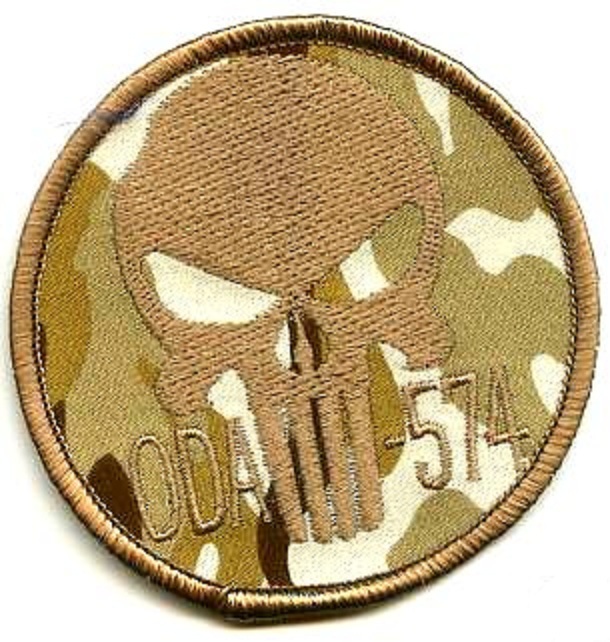 SPECIAL WARFARE GROUP OPERATOR burdock vêlkrö PATCH: ODA 574 CAMO SKULL