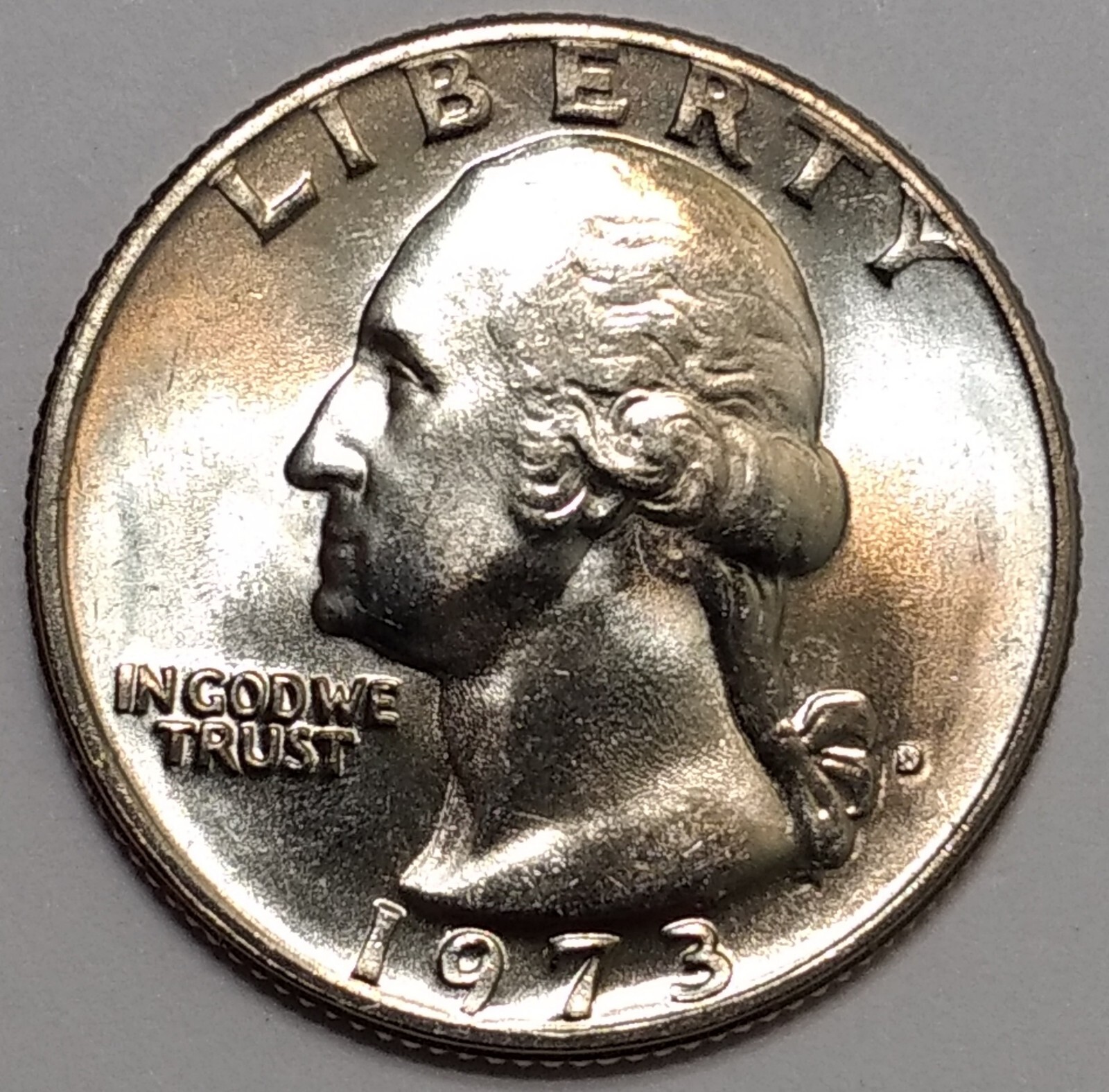 1973-D Gem Mint State Washington Quarter