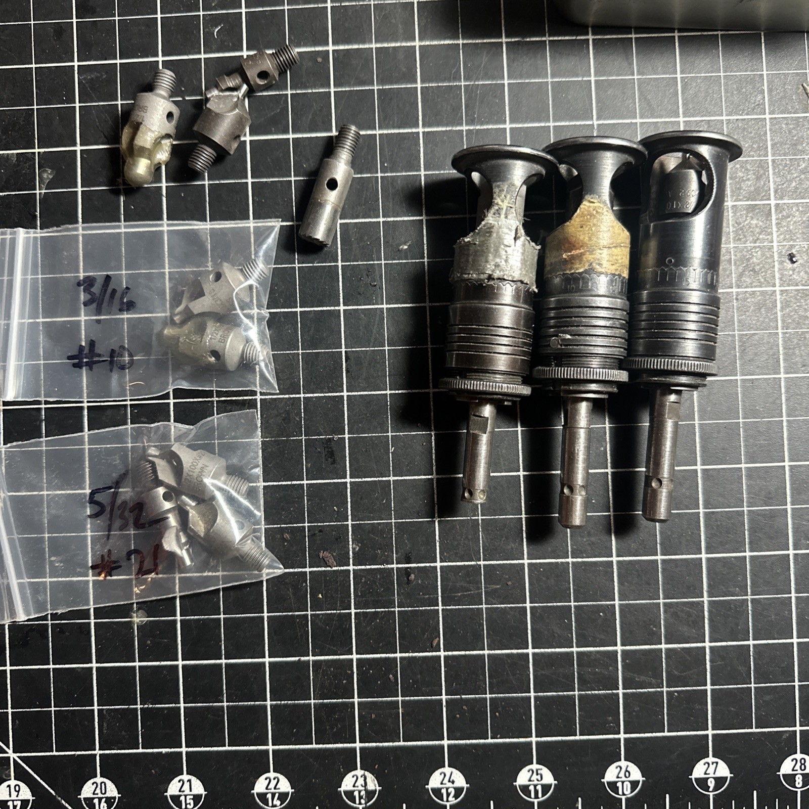 Assorted 3X ATI Countersink Cages with 9 extra Cutters see all in pics