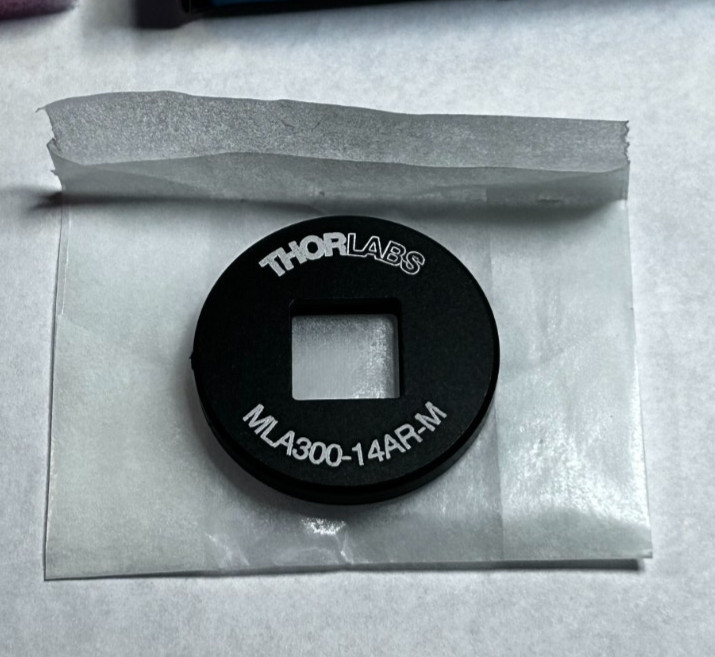 THORLABS Ø1" Mounted Lens Array, 400 - 900 nm AR Coating, Pitch = 300 µm, f = 14