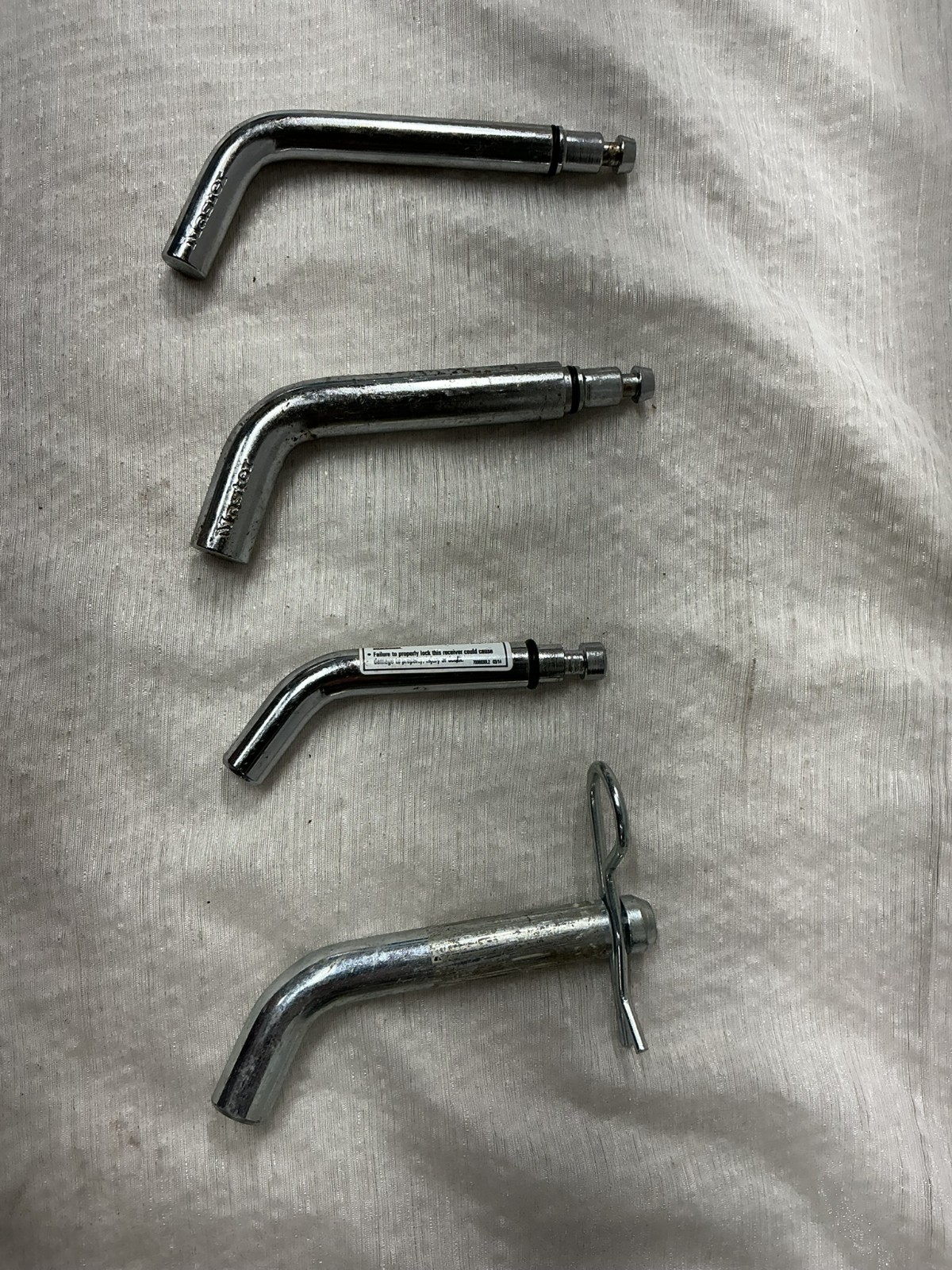 (4) Master Lock Hitch Pin Locks Trailer Hitch 5/8" & 1/2"