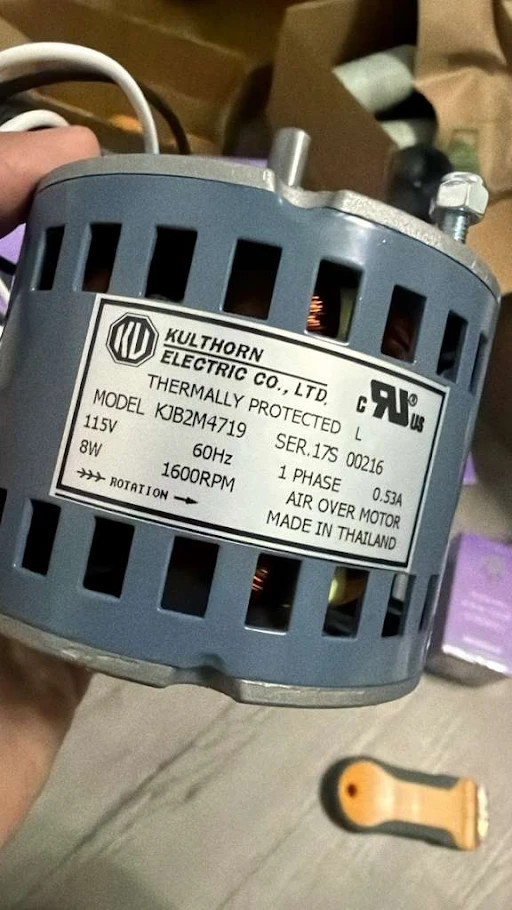 Kulthorn Electric Air Over Motor KJB2M4719 115V 8W 1600RPM 1 PH | Free shipping