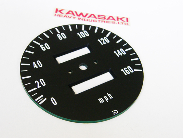 1972-73 Kawasaki z1 gauge speedo Speedometer Face Plate instrument cluster MPH