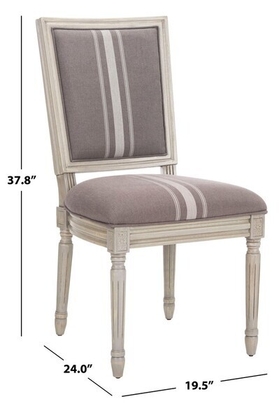 Safavieh Brasserie Linen Rect Side Chair, Reduced Price 2172727337 FOX6229M