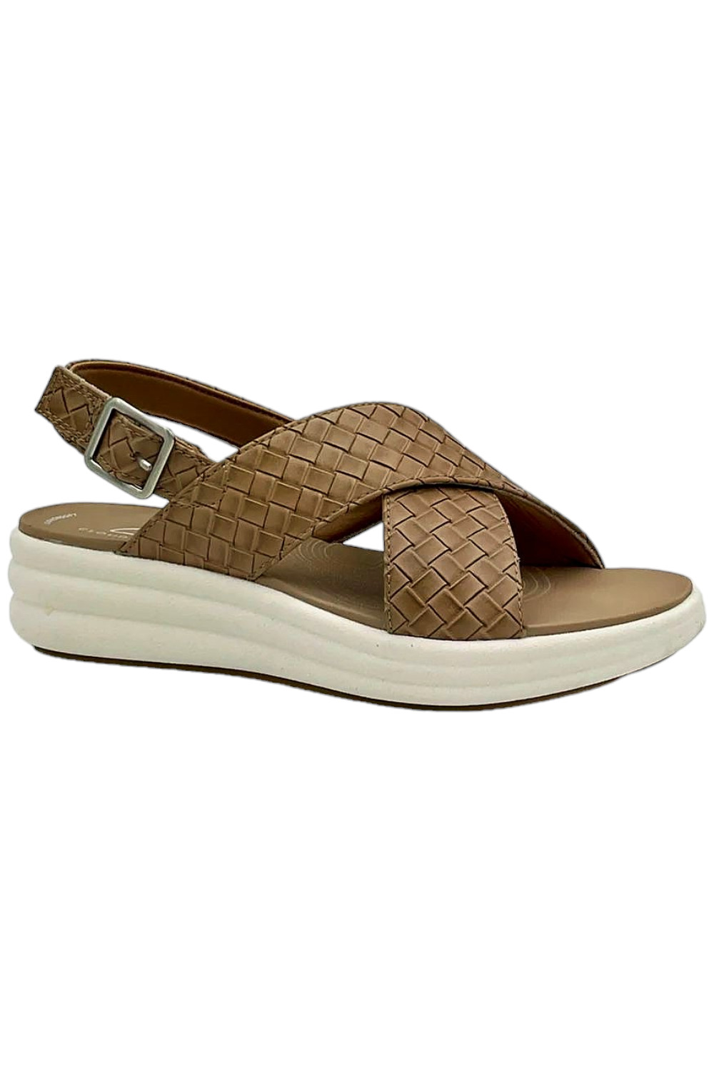 Clarks Cloudsteppers Backstrap Sandals Beige