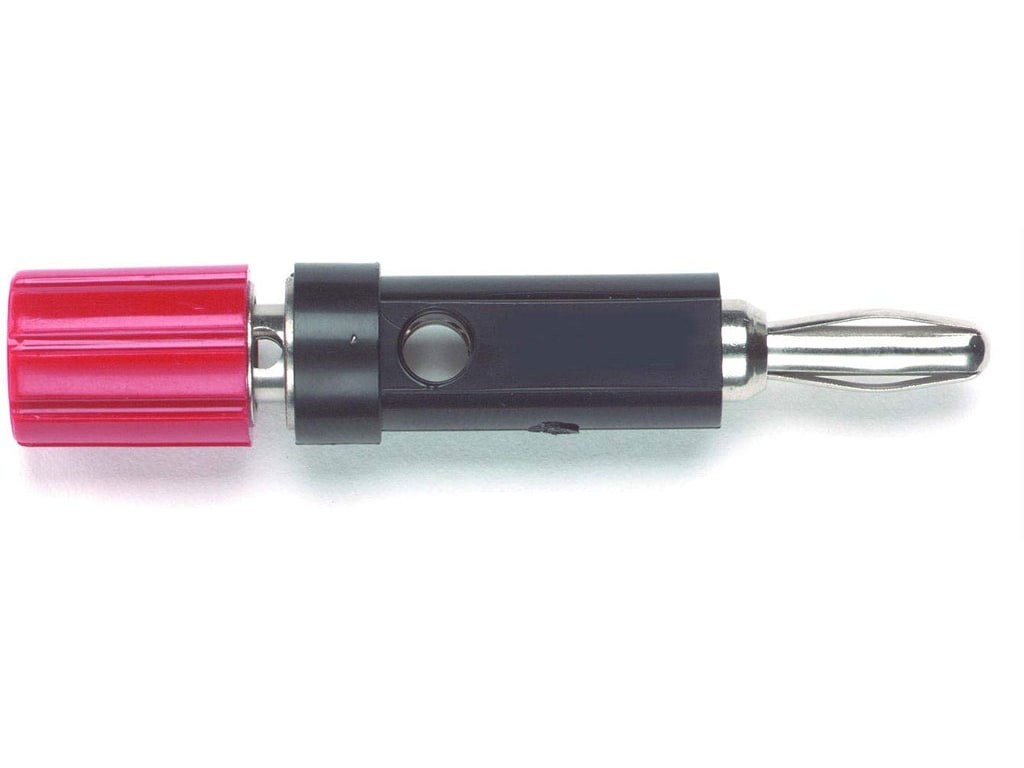 Pomona 2894-0 - Binding Post to Single Banana Plug, Black