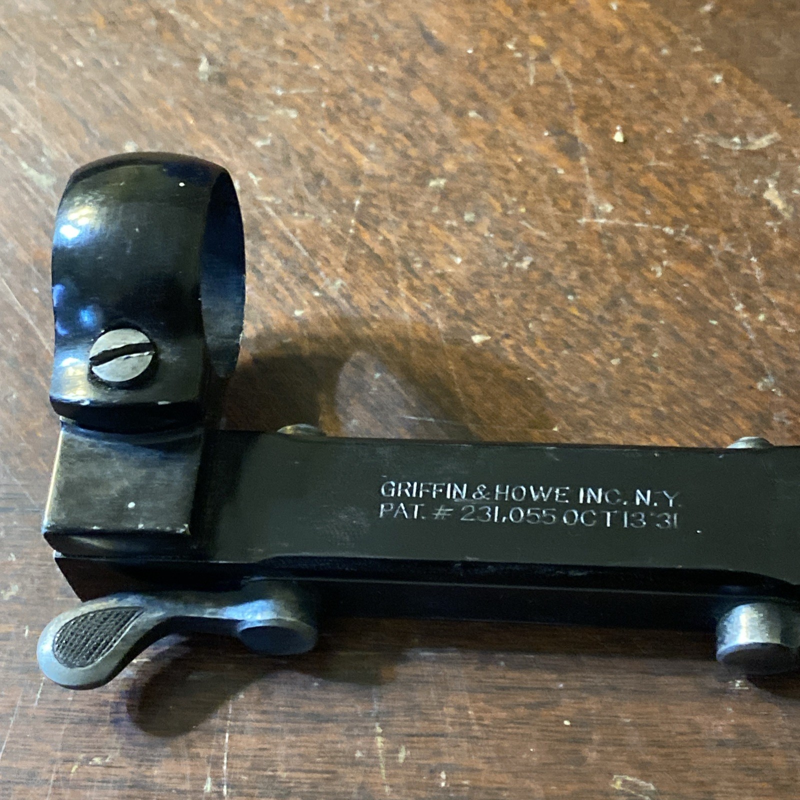 Griffin & Howe Inc Scope Side Mount 7/8” Rings With Base OCT 13 31 (AP02)