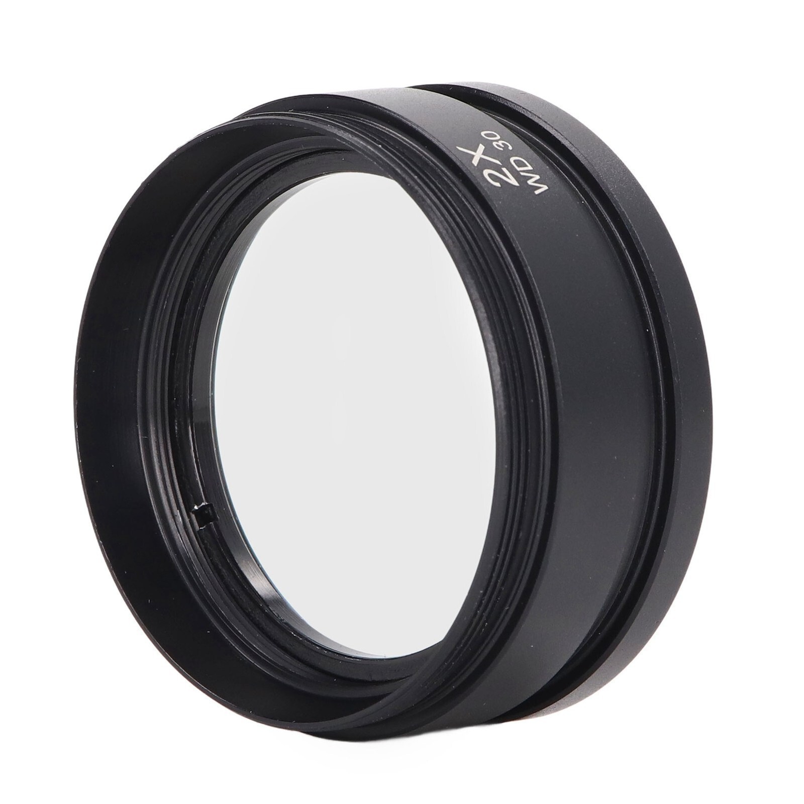 Auxiliary Objective Lens Aluminium Alloy 2X Accessory for Stereo Microscope WD30