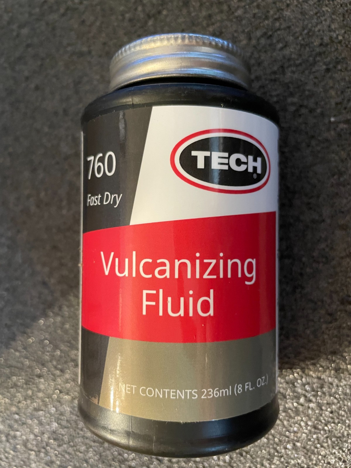 760 TECH Chemical Vulcanizing Fluid 8 Fl Oz Rubber Cement for Permanent Bonding