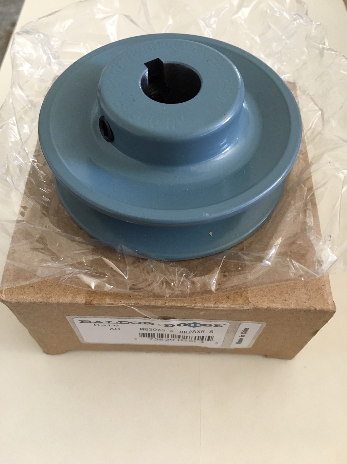 NEW Dodge Baldor MB30X5/8 BK28X5/8 Fixed Bore Pulley Sheave 5/8" Inner Diameter