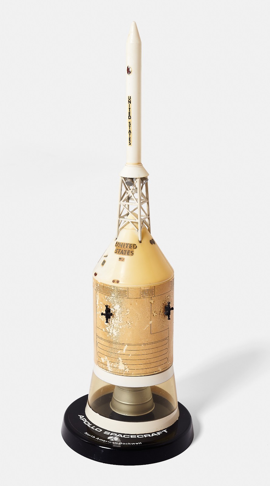 Apollo North American Rockwell Contractor's 21 Inches Tall Model on Base