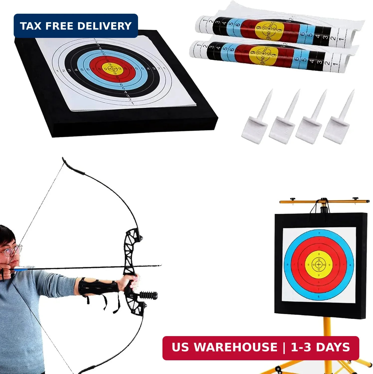 Archery Target for Backyard Adult, Easy Arrow Removal Bow Target, Durable Bow an