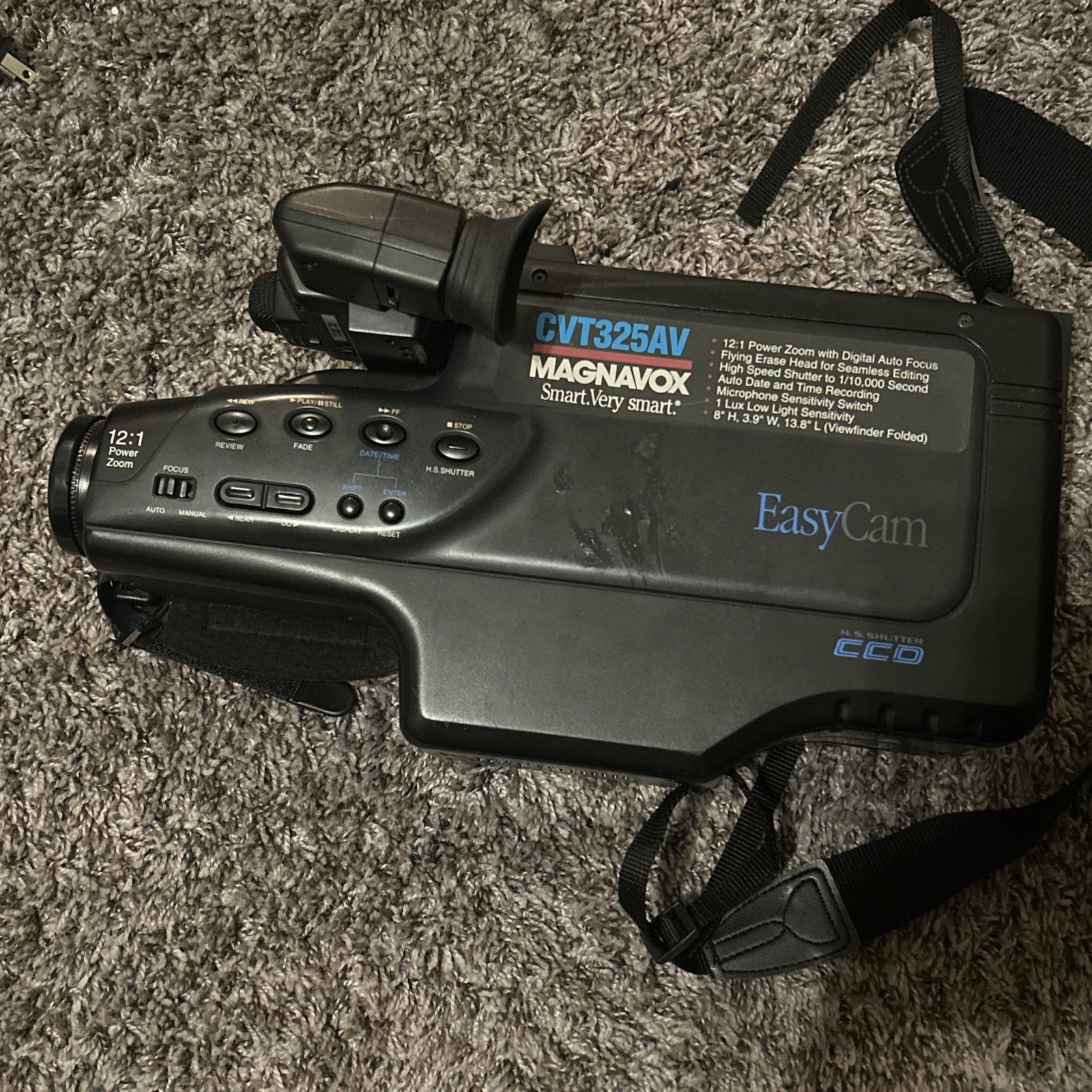 Magnavox CVT325AV01 MOVIE Video Cassette Camera Recorder Easy Cam For Parts Read