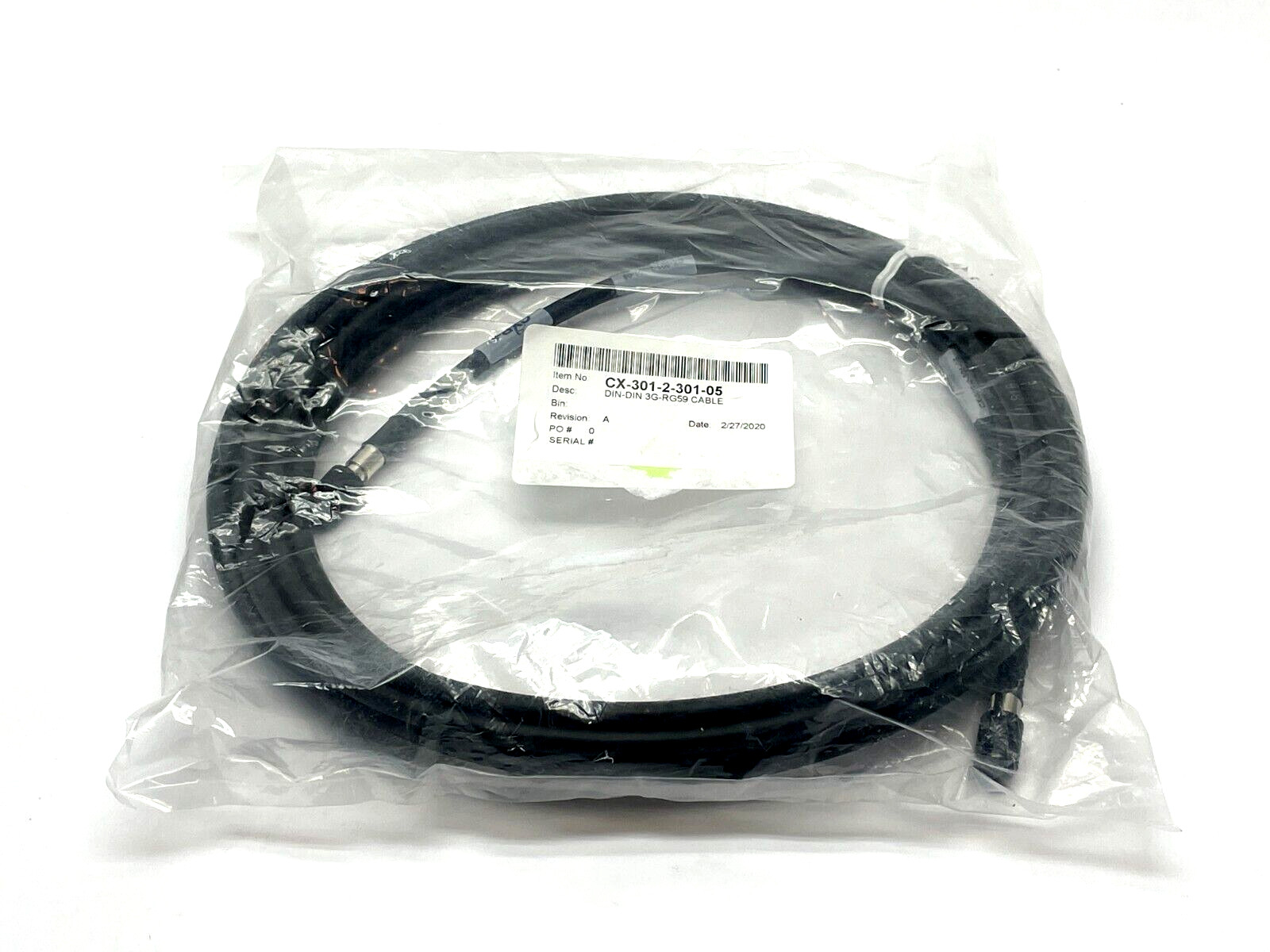 CoaXpress CX-301-2-301-05 Rev. A Machine Vision Cable 5m Length
