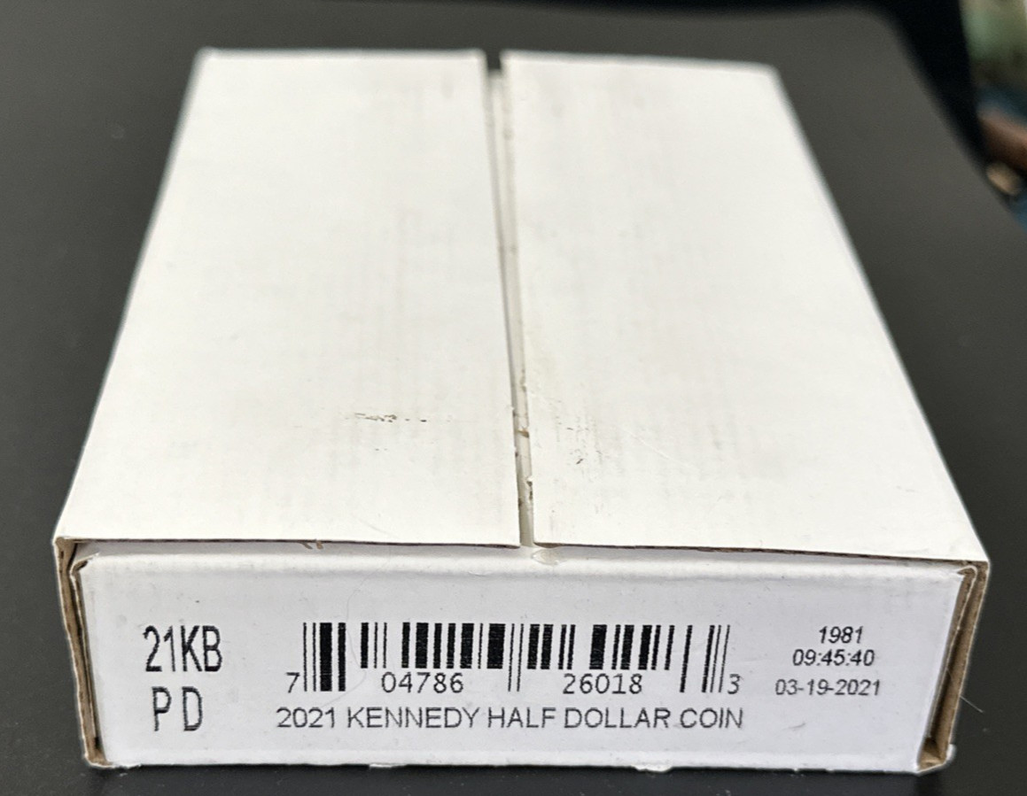 2021 P&D HALF DOLLAR SEALED BOX!! 21KB! 40 COINS!! PHILADELPHIA & DENVER MINT
