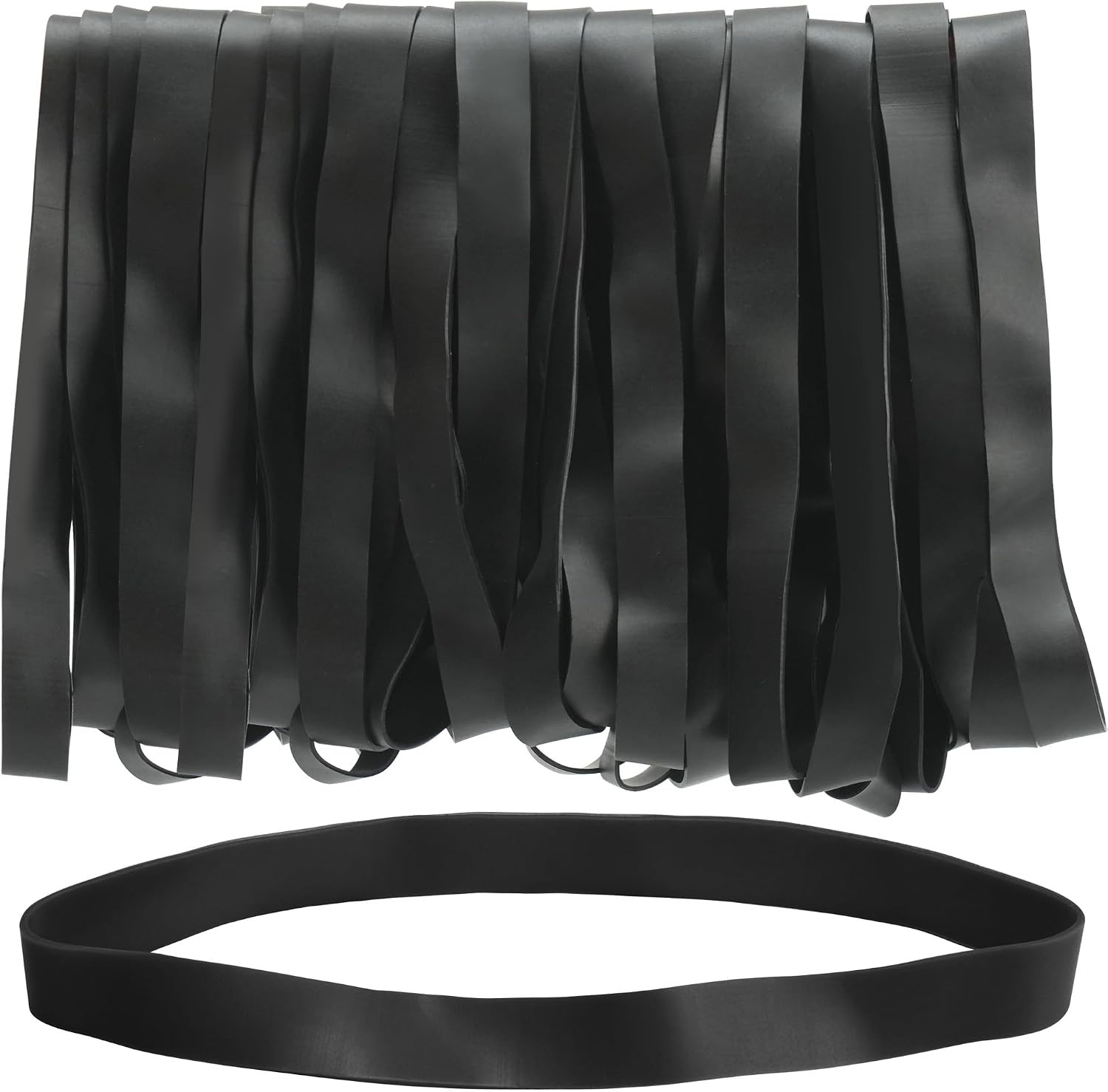 Large Rubber Bands, 30Pcs Size 107 Big Wide Elastic Bands, Heavy Duty Black L...