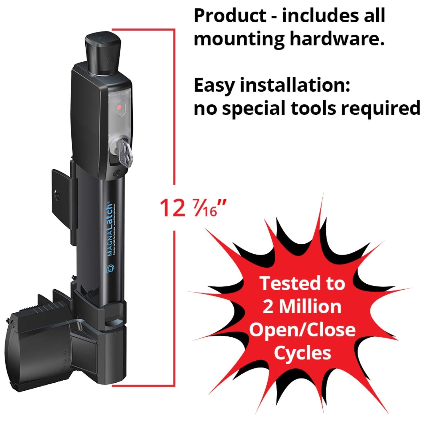 Professional-Grade Magnetic Gate Latch