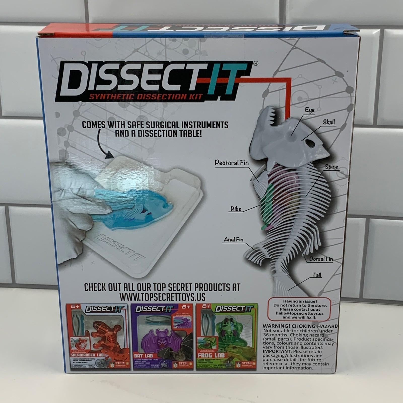 Dissect-It Synthetic Dissection Kit Piranha Lab STEM Toy New with 2 Refills
