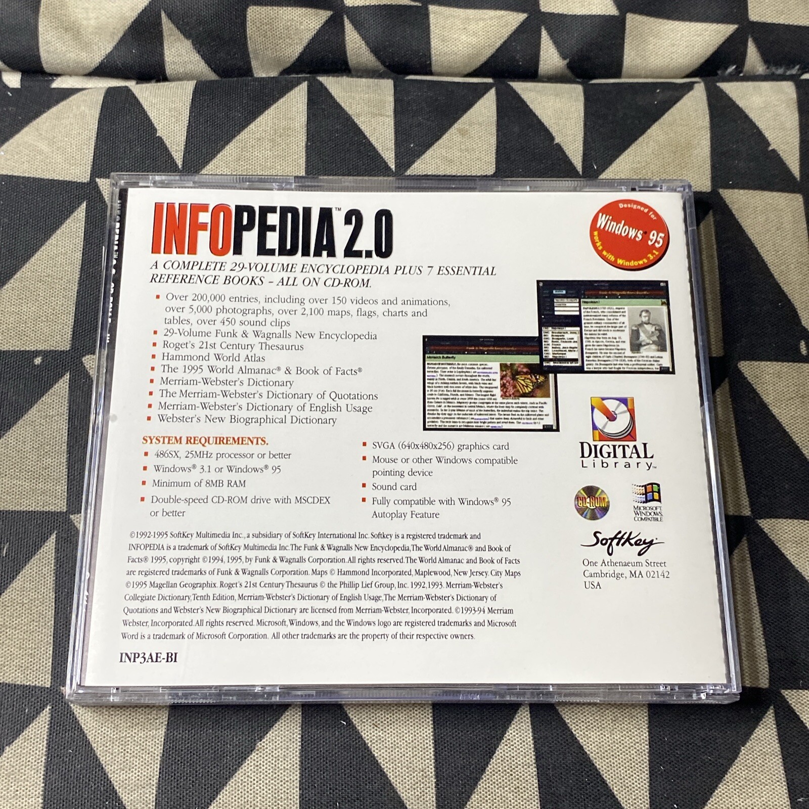InfoPedia 2.0 Pc Computer CD-Rom Educational Learning Teaching Informational