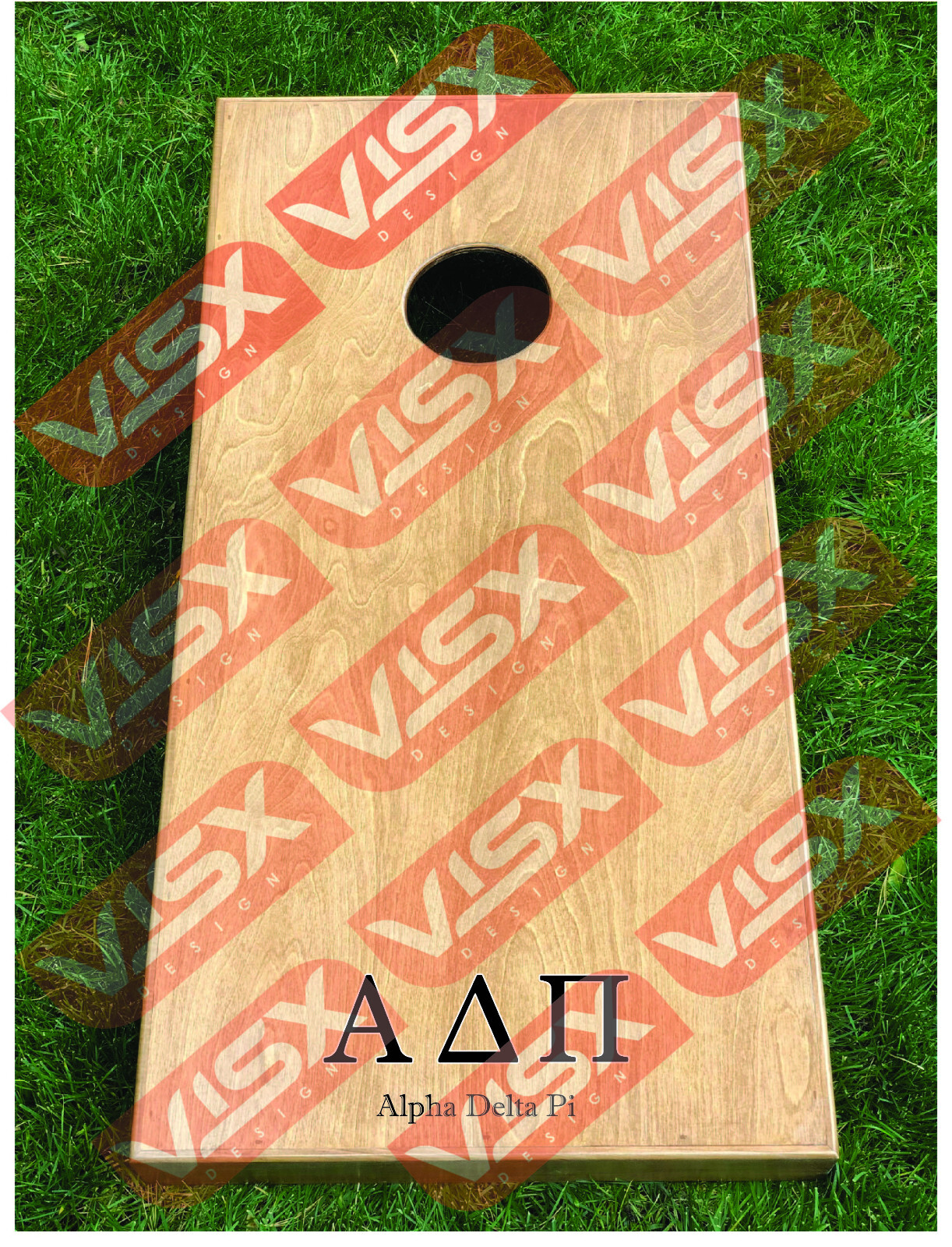 Alpha Delta Pi Vinyl Decal Sticker Fraternity Board Decals Bag Toss Game Sticker