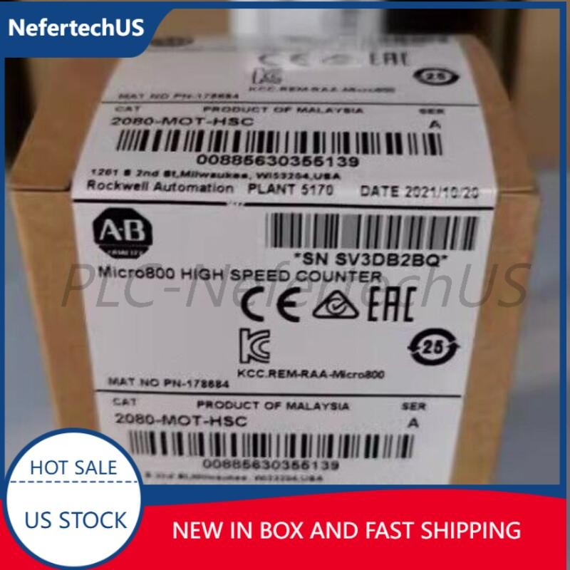 2080MOTHSC AB Micro800 plug-in module 2080-MOT-HSC Allen-Bradley New US Free Tax