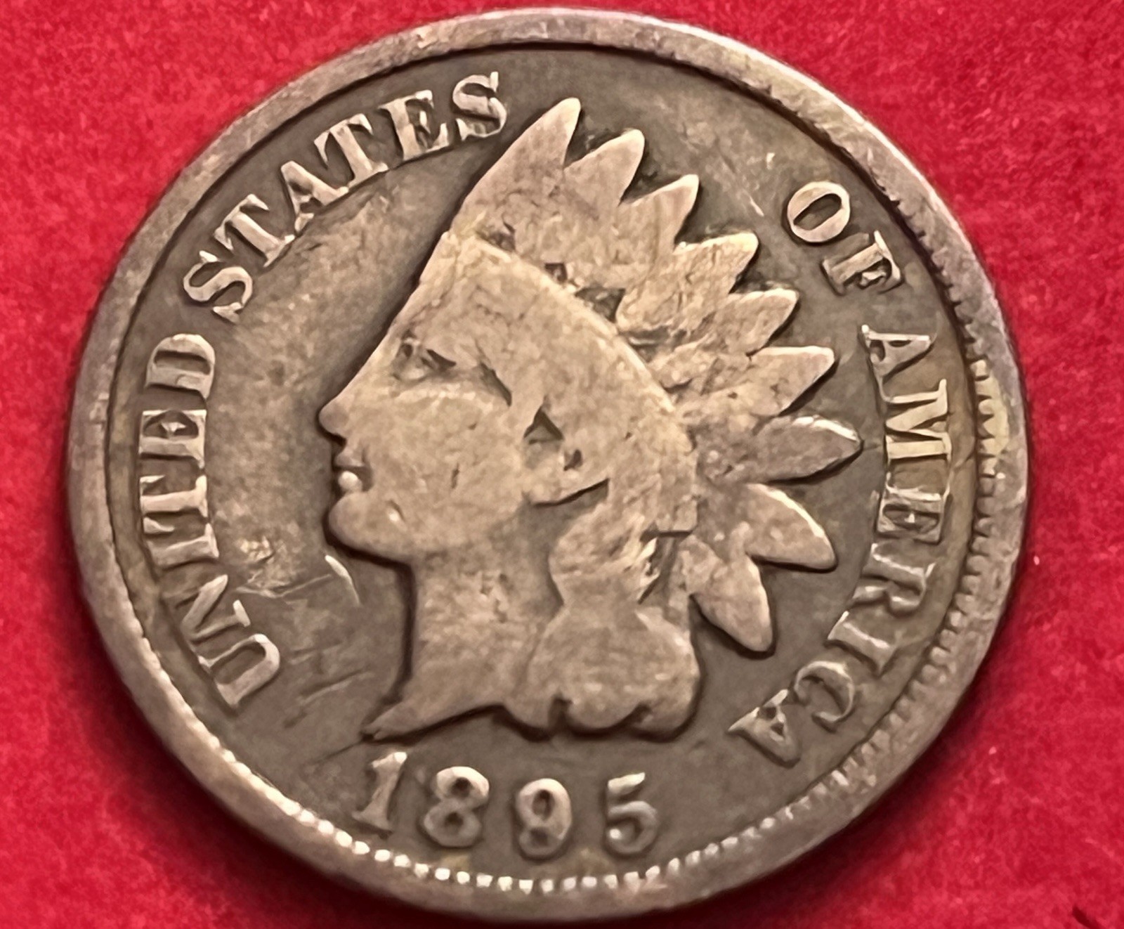 1895 Indian Head Cent Very Good Surface Spots Priced Right BN97