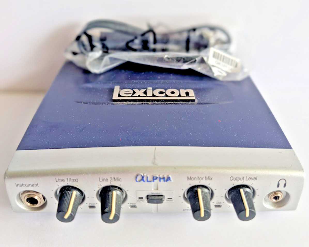 Lexicon Alpha Digital Recording Interface  LEXALPHA V USB Cable Included