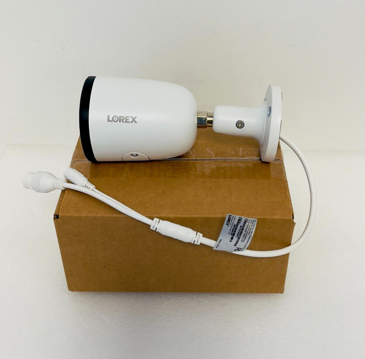 Lorex 4K+ 12MP IP Wired Bullet Security Camera with Smart Lighting (E910AB)