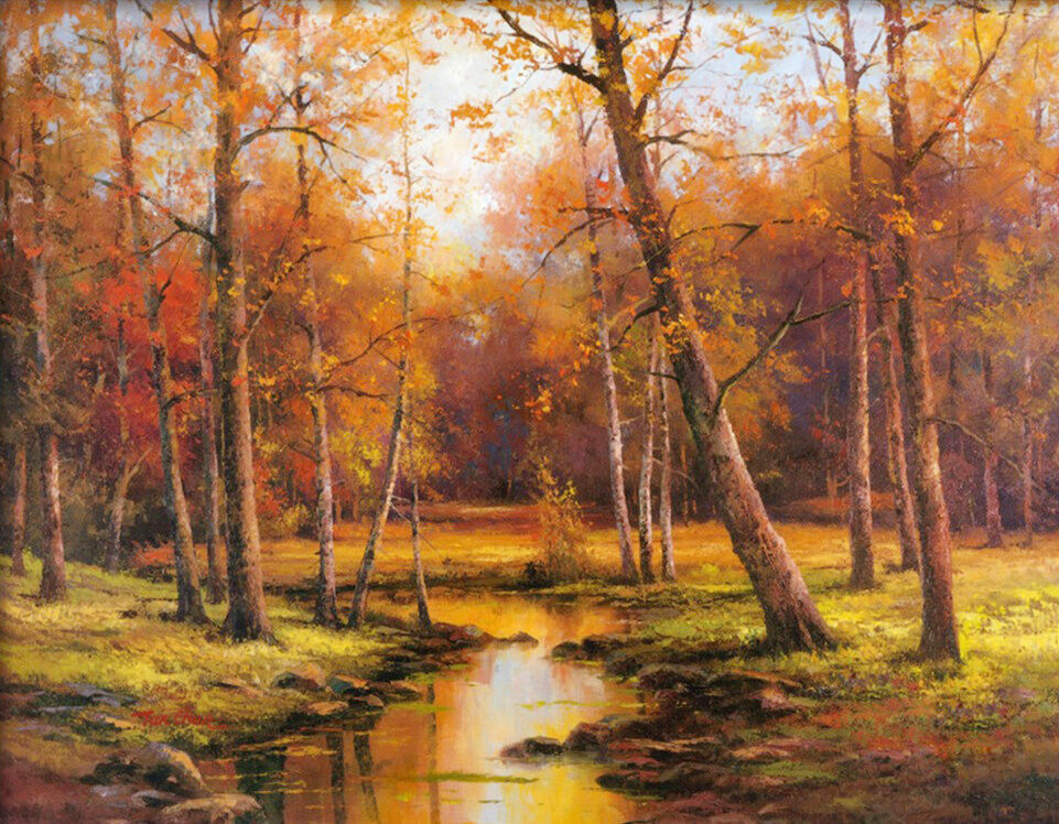 Meadow Stream - DIY Counted Cross Stitch Pattern Needlework