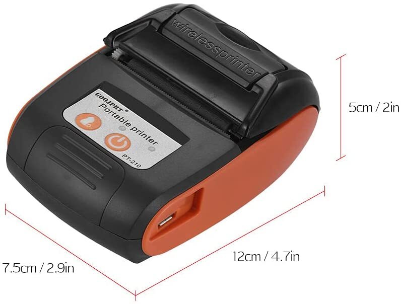 Portable Thermal Printer Handheld 58mm Receipt Printer -2 printhers