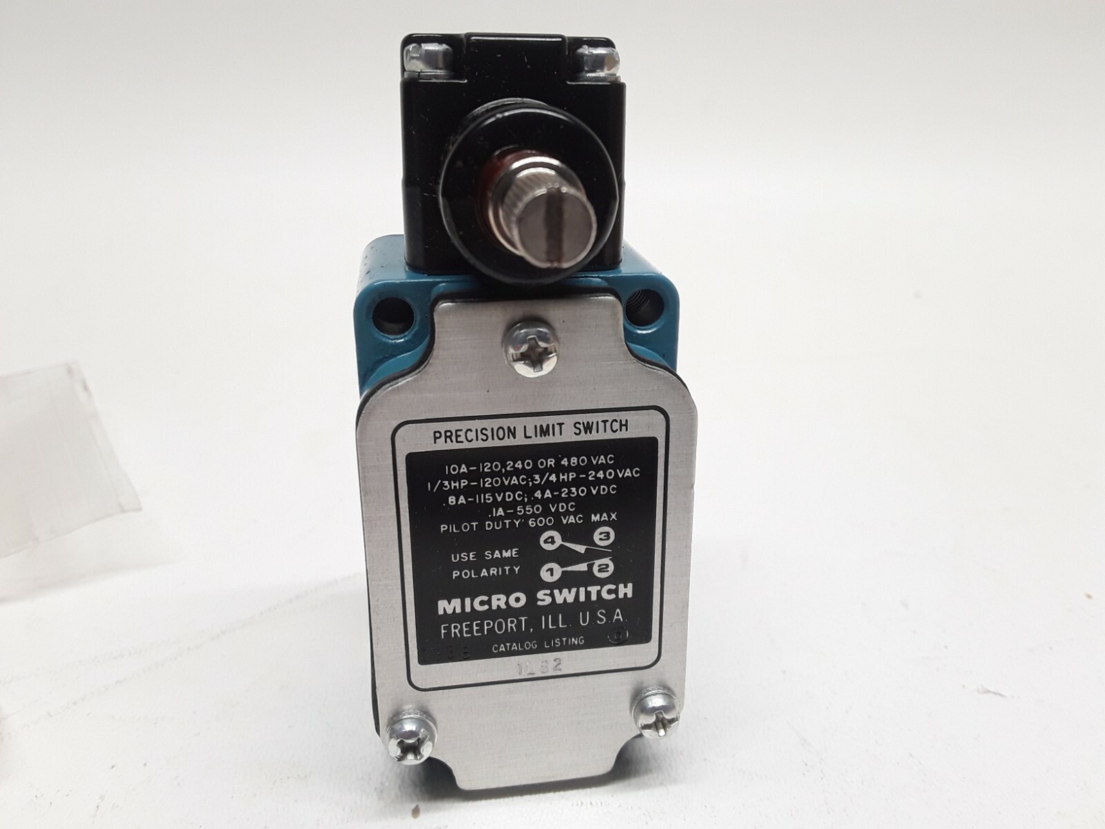 40620-30 Micro Switch SIR4 Precision Limit Switch 10A-120,240 or 480 VAC,600 VAC