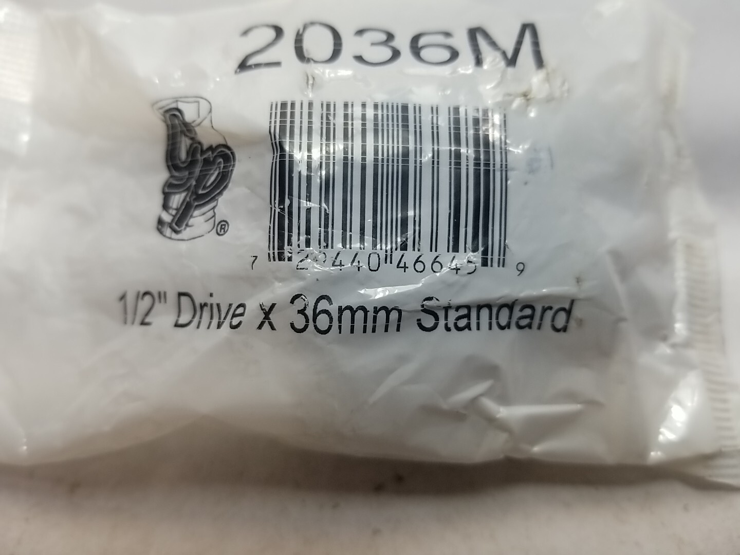 NIB Grey Pneumatic 2036M 1/2" Drive x 36mm Standard Socket