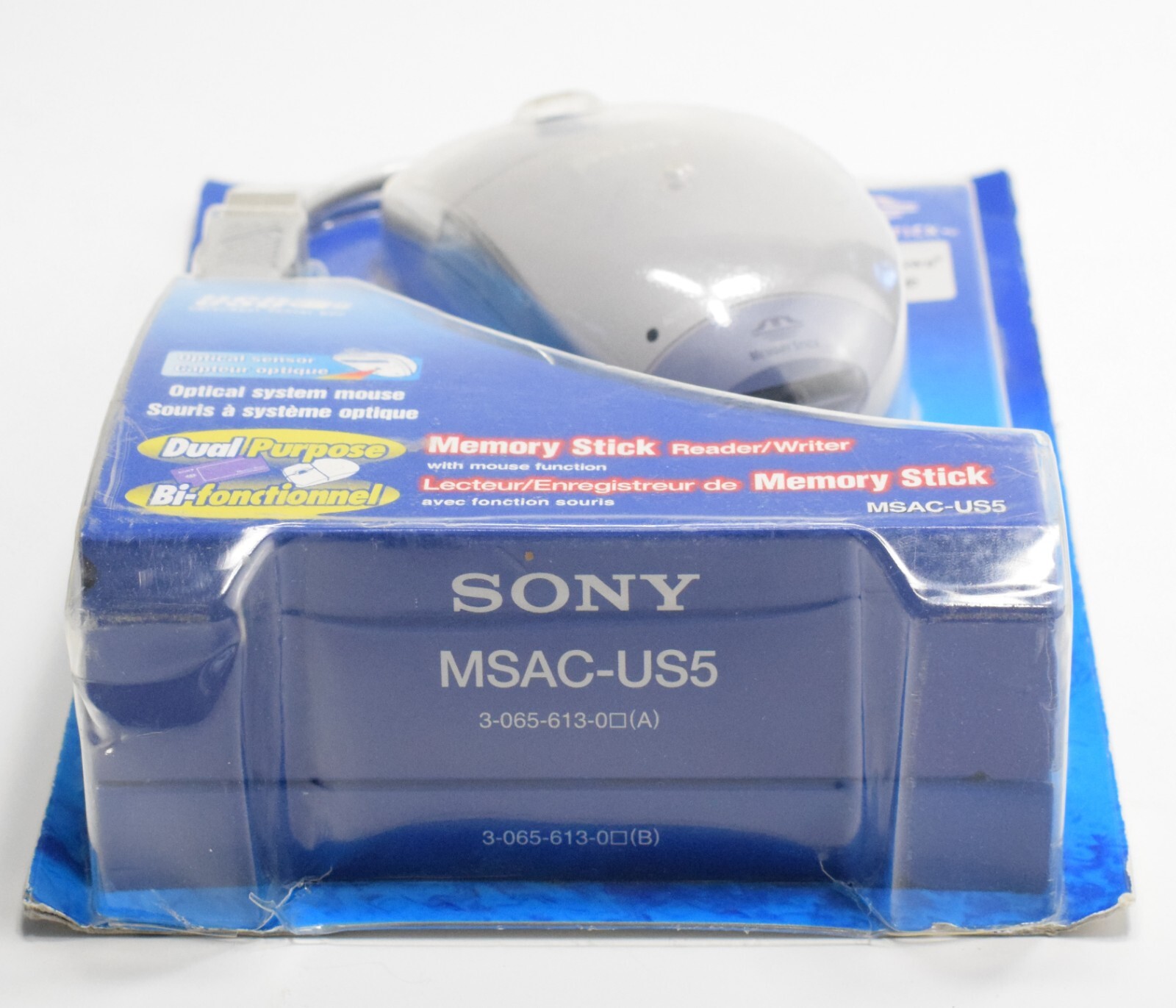 Vintage NOS Sony Memory Stick Reader Writer USB Optical Mouse MSAC-US5 Japan
