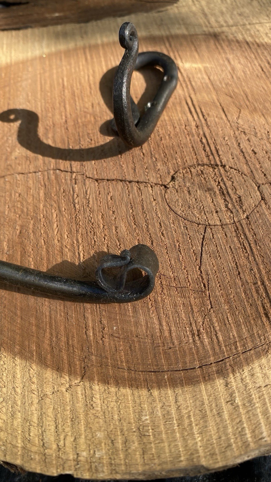 Hand Forged Blacksmith 2 Set Bath Hardware Beautiful Rustic