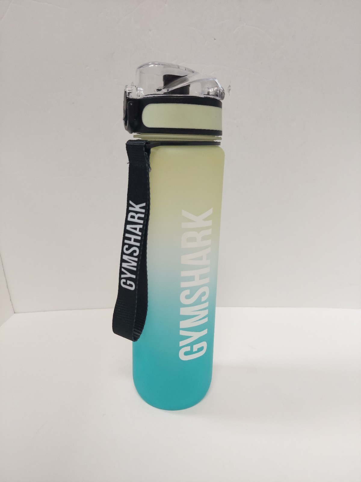 Gymshark Sports Bottle With Strap, Pastel Sage Green/ Artificial Teal 36 Oz New