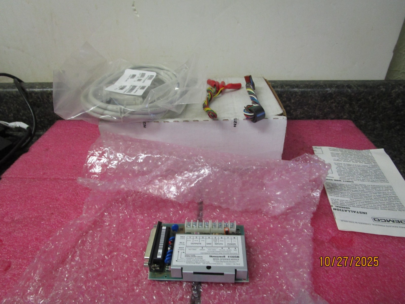 NEW! Honeywell Ademco 4100SM RS232 Serial Interface Module with Cable