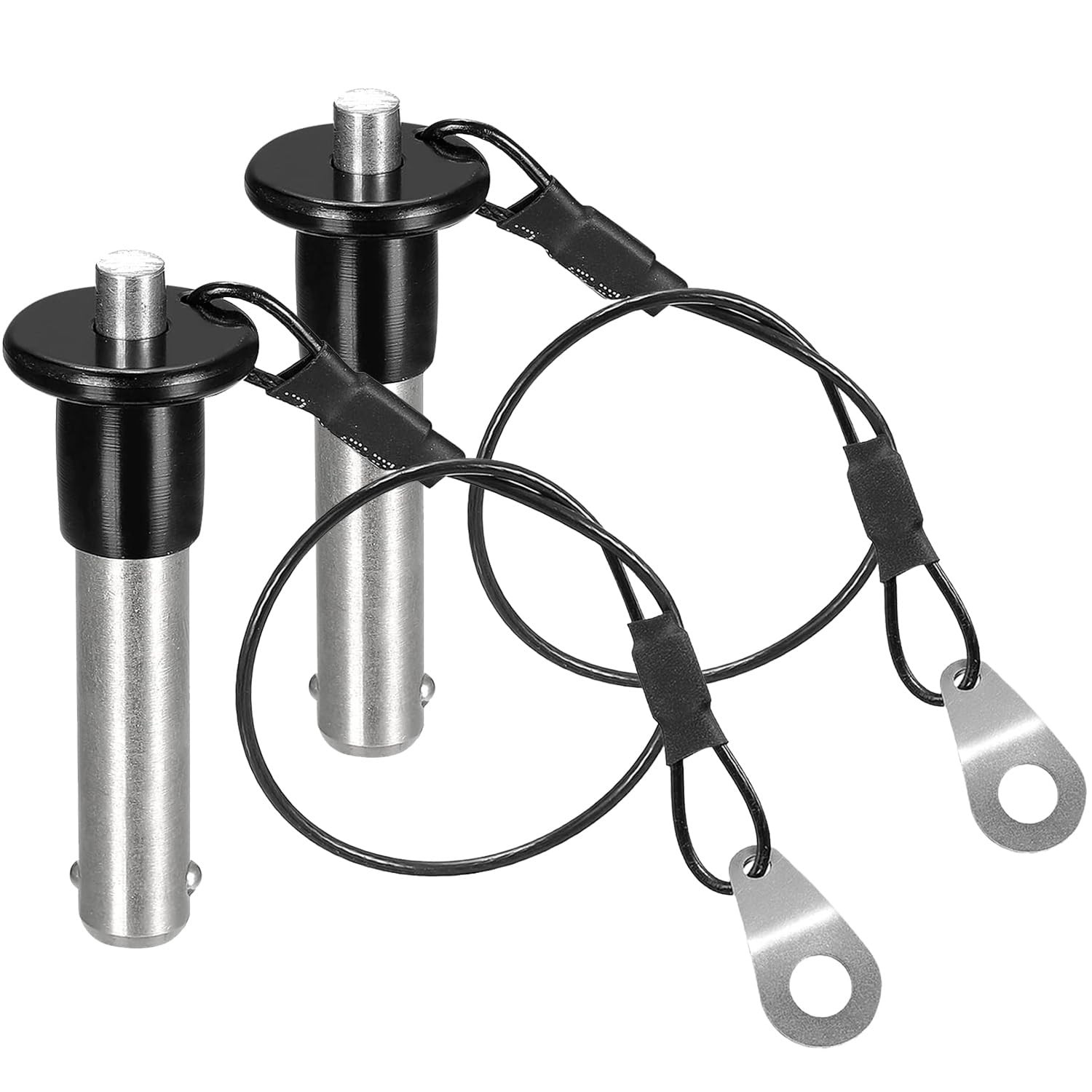 2Pcs 304 Stainless Steel Ball Locking Pins Push-Button Locking Quick Release ...