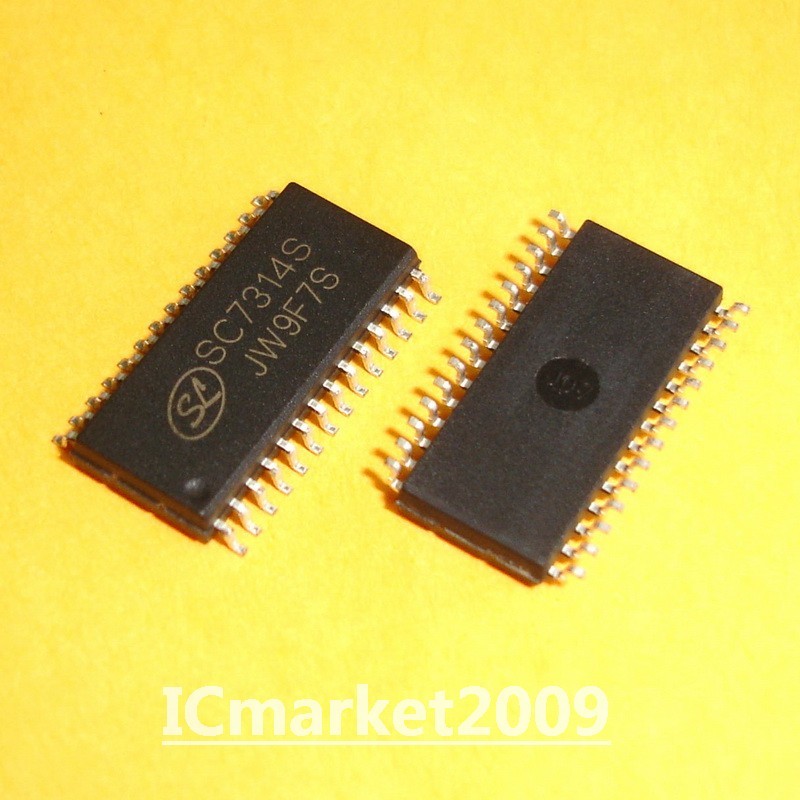 2 PCS SC7314S SOP-28 SC7314 4CH Output Stereo Audio Processor Chip IC